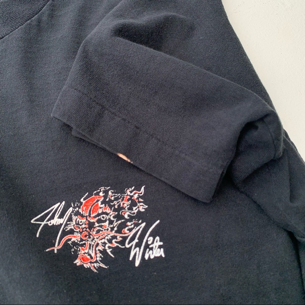 Vintage 80s Johnny Winter Dragon Tour T-Shirt View 6